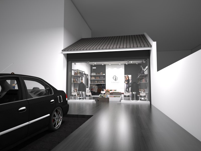 jasa desain interior toko tas fashion